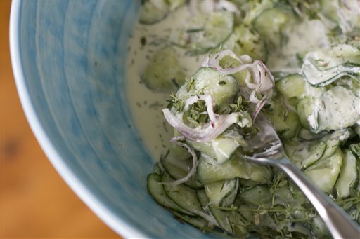 Food Deadline Cucumber Salad